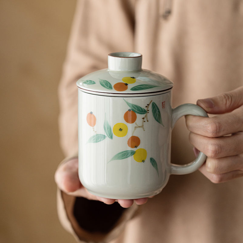 Fashion Personality Hand-painted Loquat Mug